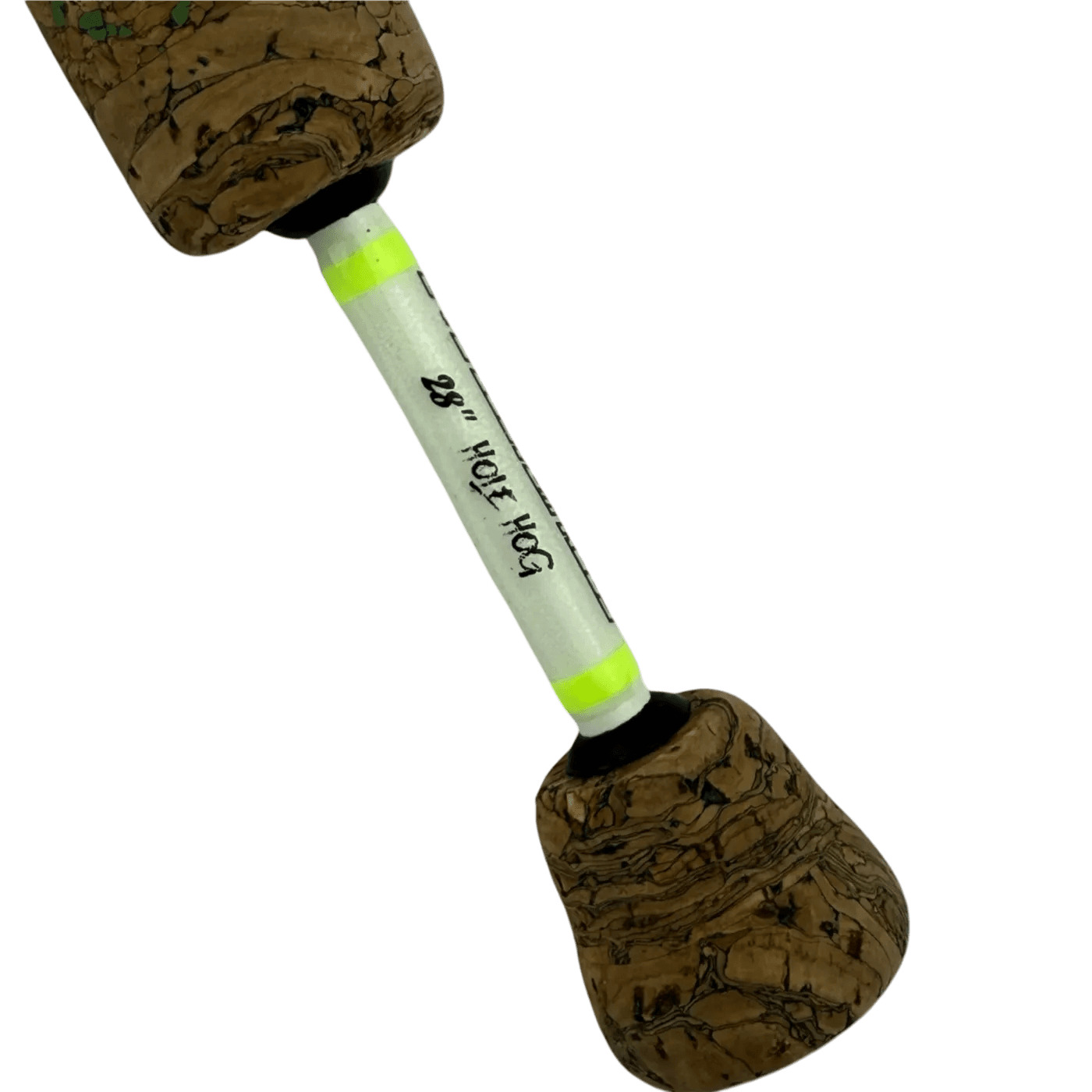 A Glow in the Dark Rod with Neon Green Thread Wraps