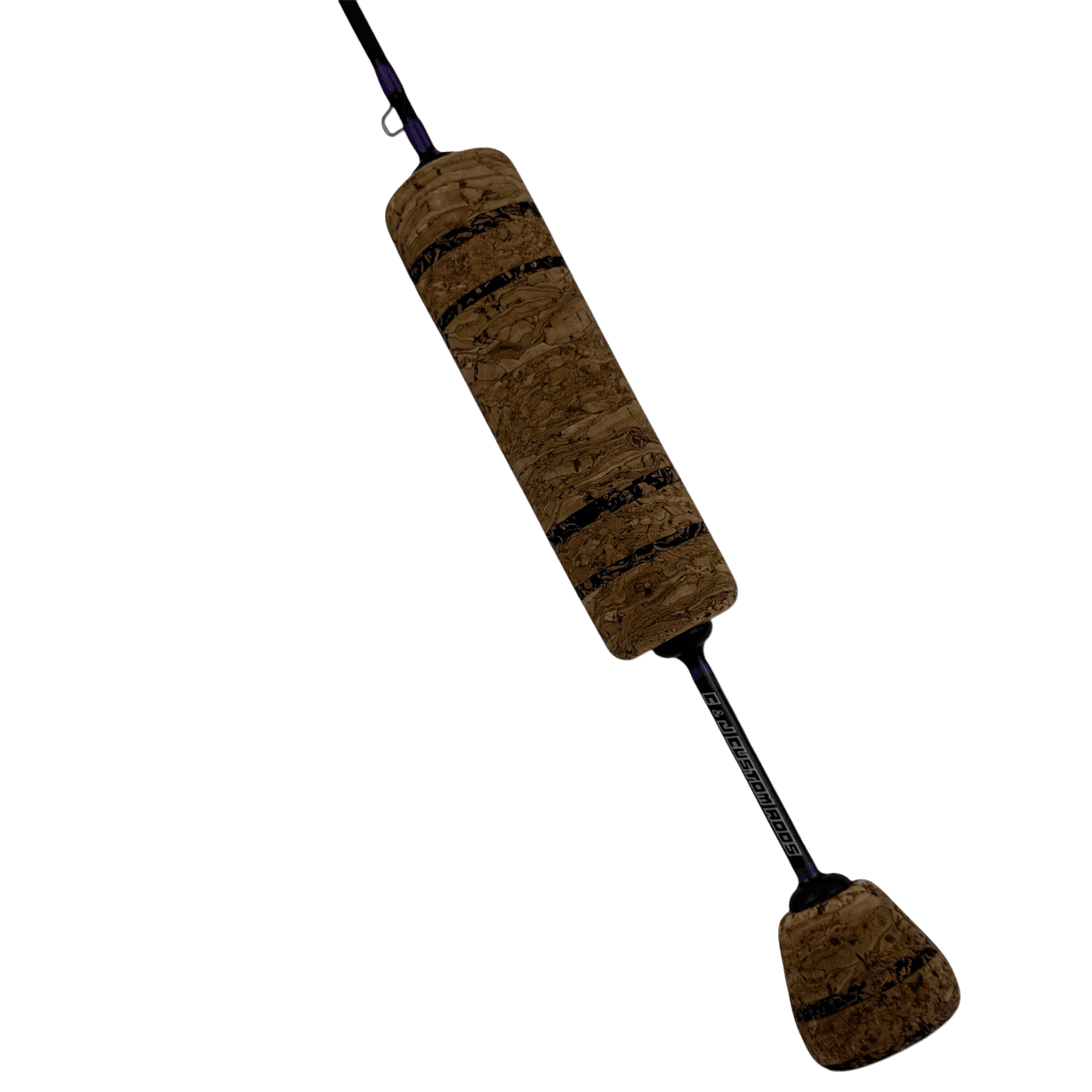 Featuring Dark Purple Thread and a Handmade Cork Split Grip