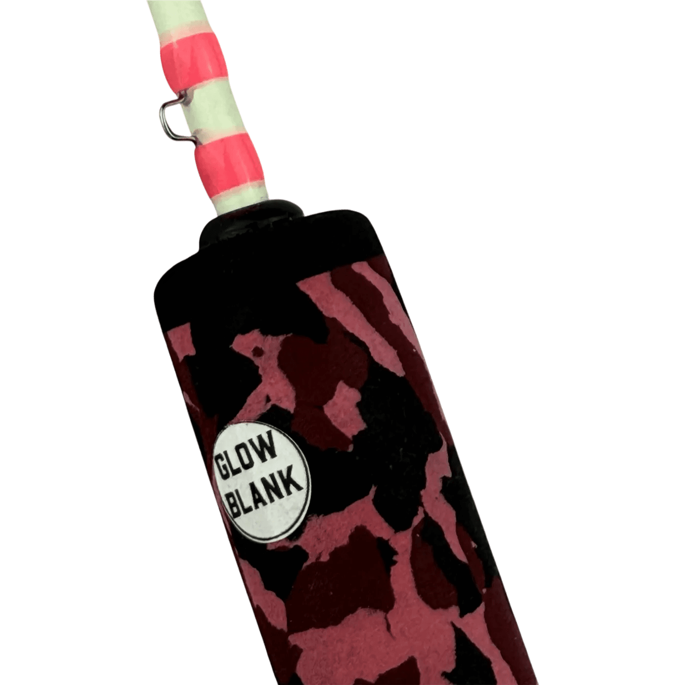 Featuring Glow in the Dark Rod with Neon Pink Thread Wraps