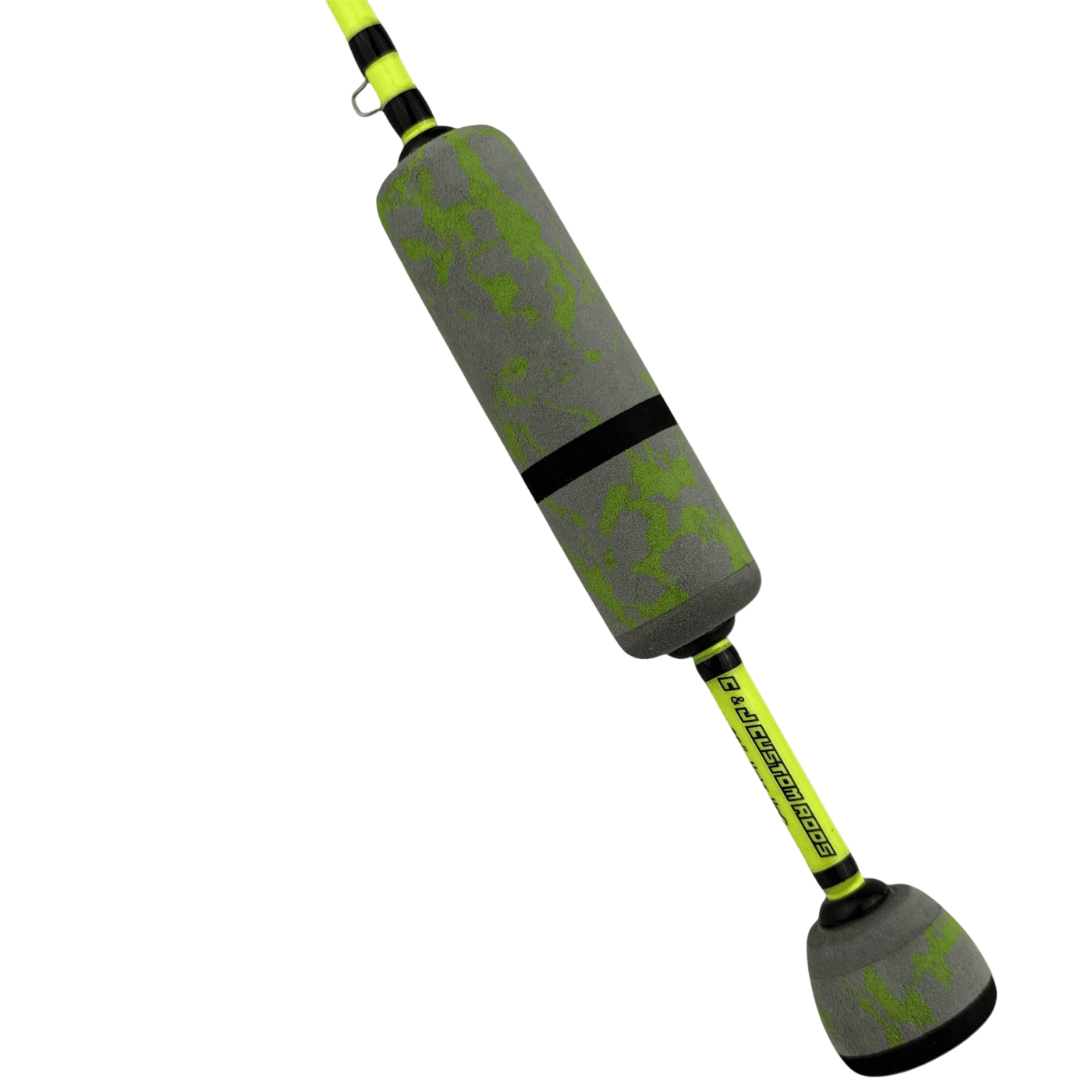 Featuring a Chartreuse Rod with Black Thread Wraps