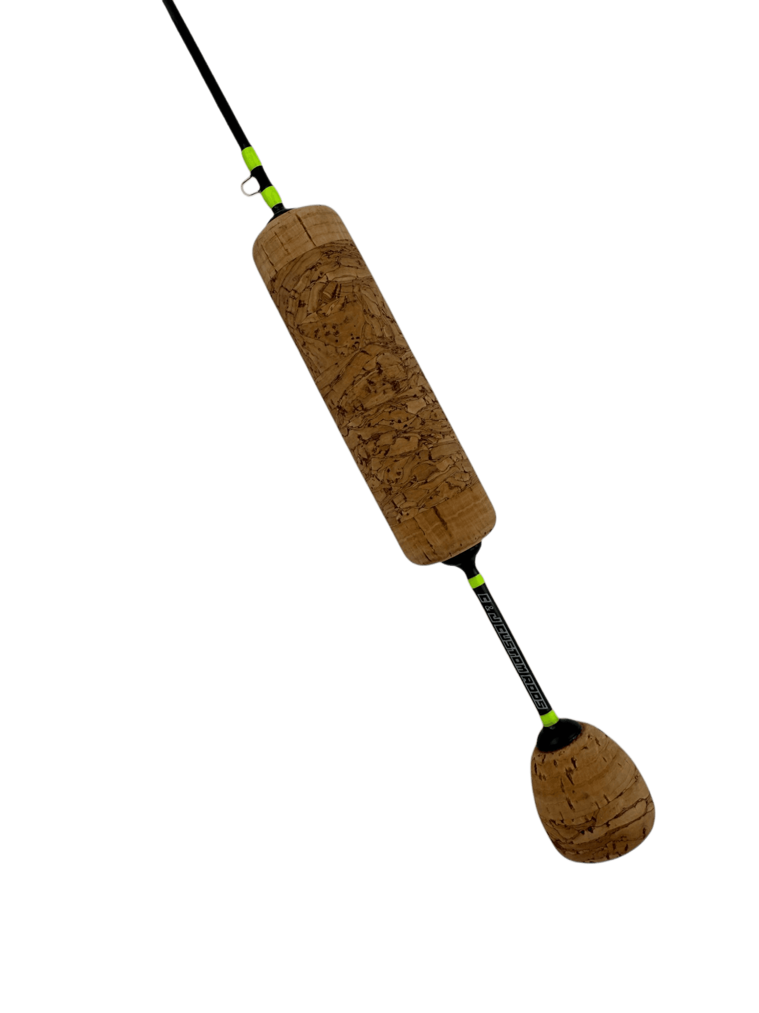 Carbon Panfish Rod with Neon Green Wraps